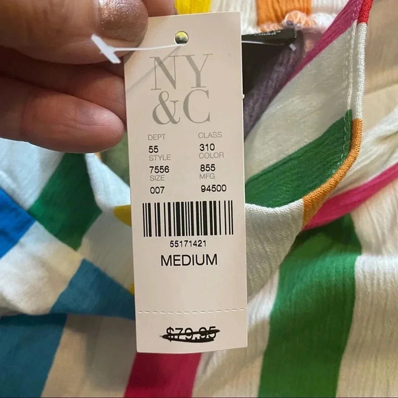 New York & Company Striped Beach Joggers - Picture 4 of 7